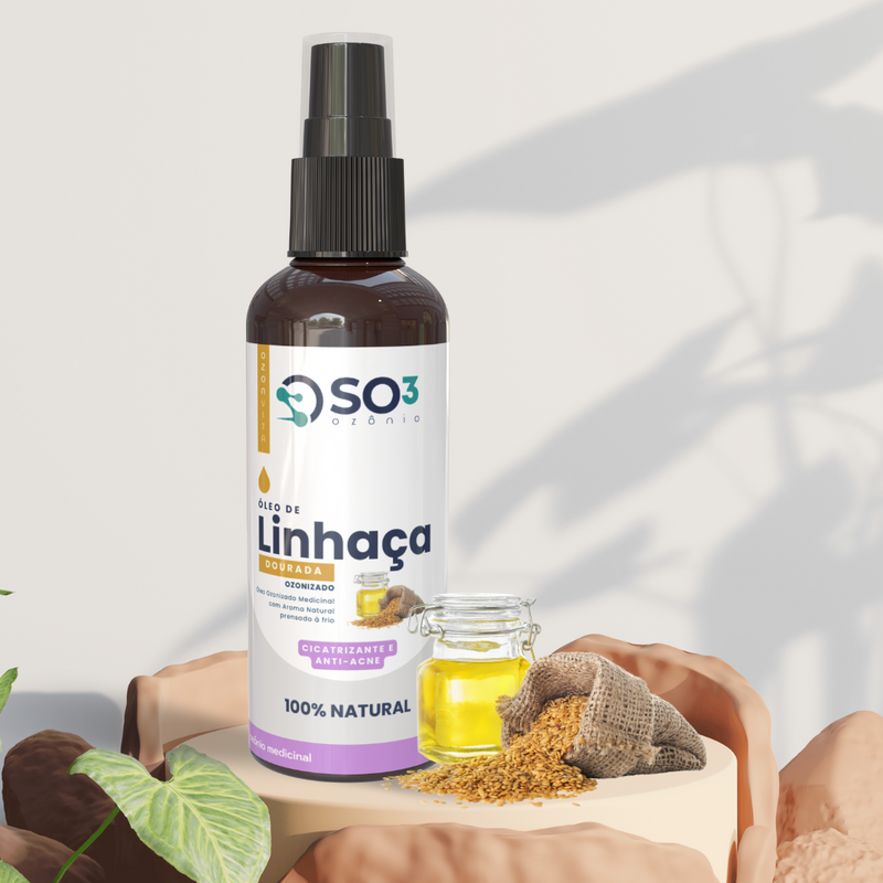 Cicacne - ÓLEO de LINHAÇA Ozonizado - Linha Facial Ozonvita©