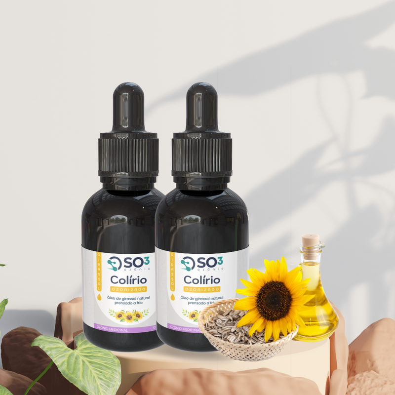 Colírio Natural 10ml - Óleo de Girassol Ozonizado - Linha Ozonvita©