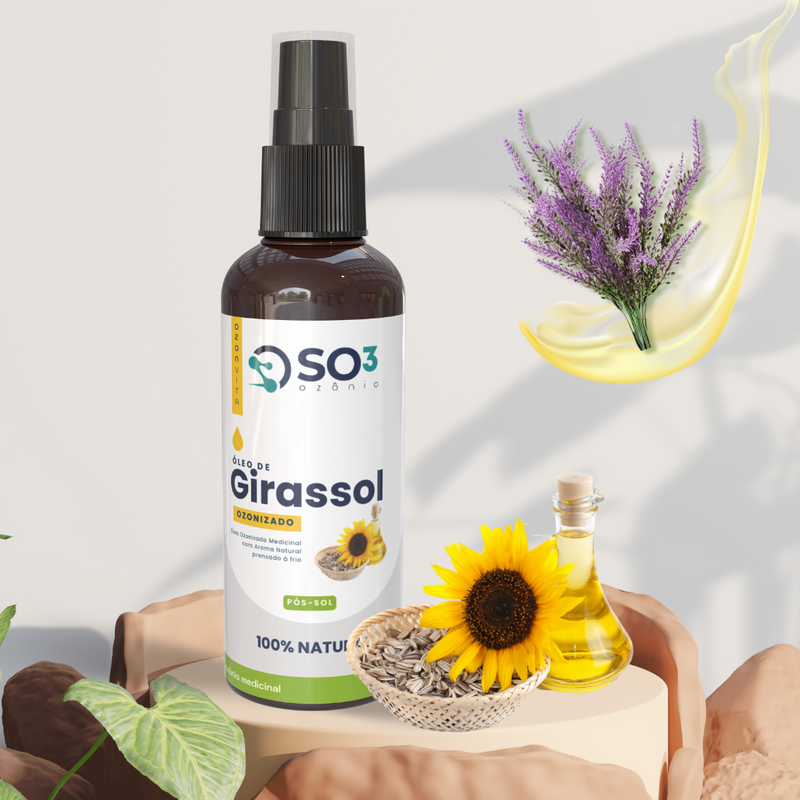 Pós Sol 120ml - ÓLEO de GIRASSOL - Linha Infantil Ozonvita©