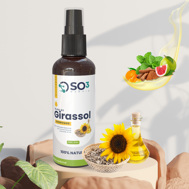 Pós Sol 120ml - ÓLEO de GIRASSOL - Linha Infantil Ozonvita©