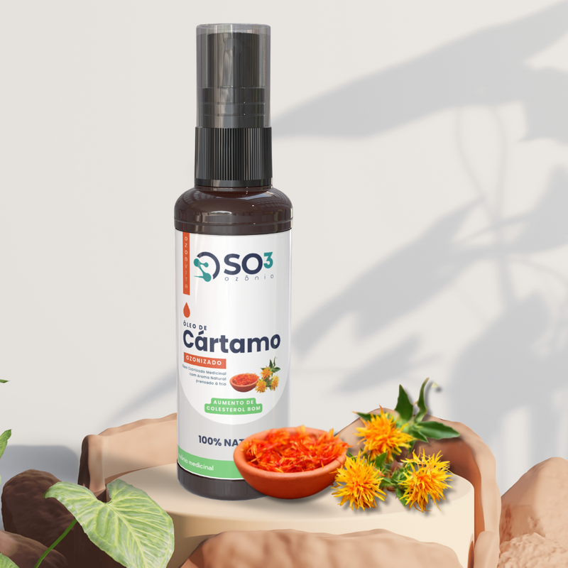 Colesterol Bom 250ml - ÓLEO de CÁRTAMO Ozonizado - Linha Saúde e Bem-estar Ozonvita©